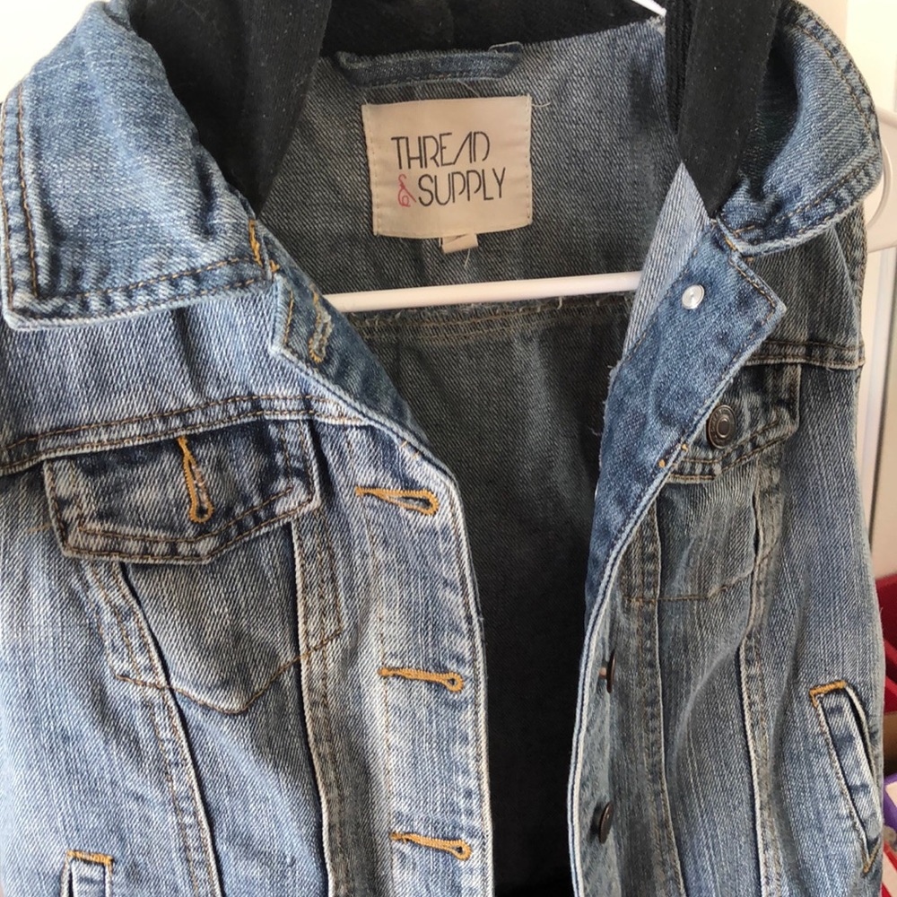 Jean Vest with hood